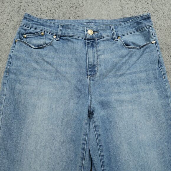 Chico's Jeans Womens Size 1R US-8R Blue Mid-Rise Jegging Denim 28"Inseam Stretch - Picture 12 of 16